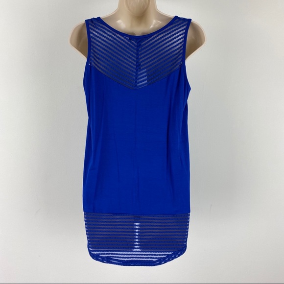 Cable & Gauge mesh High Neck tunic tank top - Picture 2 of 8